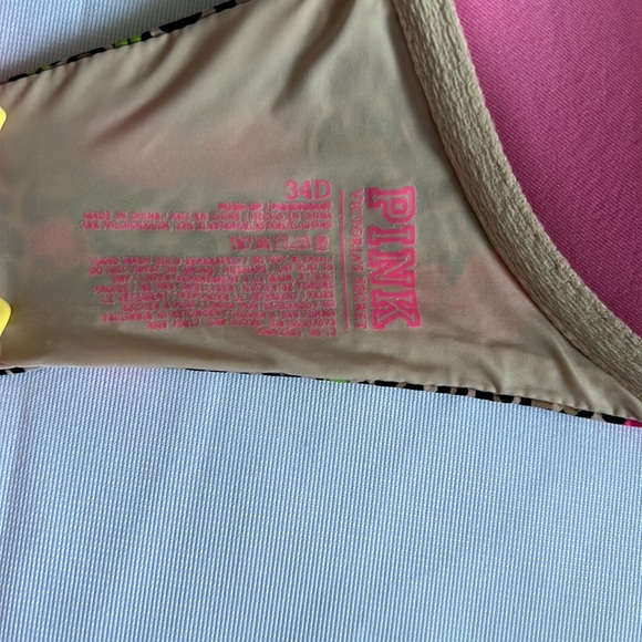 Victorias Secret leopard and pink floral bra - Picture 3 of 3